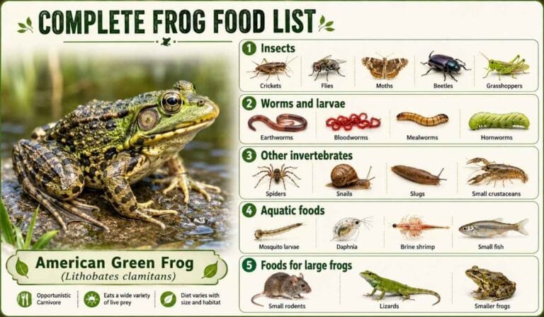 What Do Frogs Eat? (Diet, Food List & Facts Guide 2026)