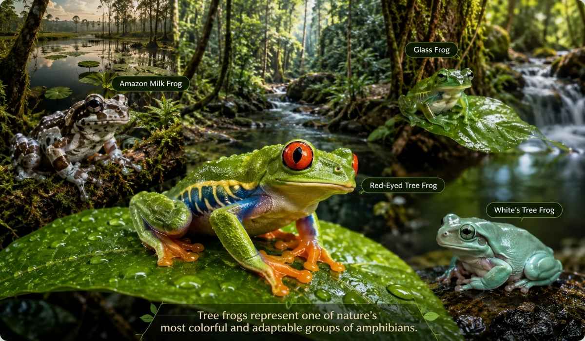 15 Types of Tree Frogs (With Pictures & Facts 2026)