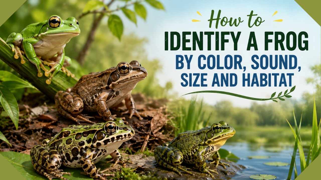 How to Identify a Frog by Color, Sound, Size, and Habitat